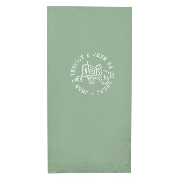 Nákrčník/bandana s potiskem Rouška Z VESNICE černá