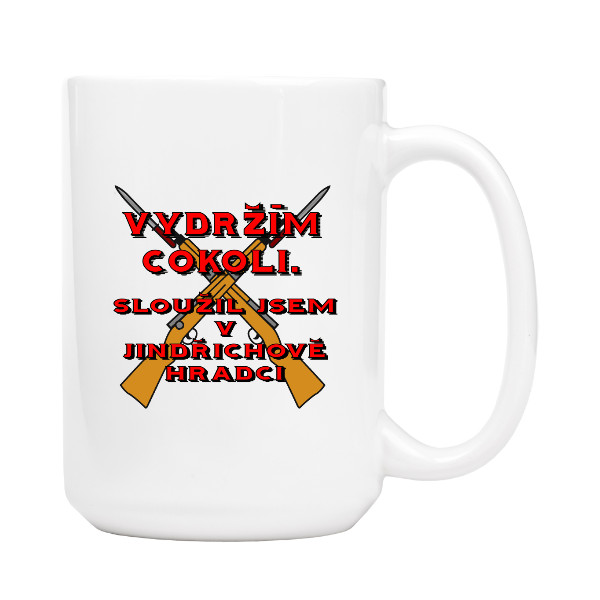 Hrnek velký s potiskem Sloužil jsem-hrnek